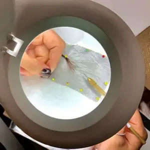 Wig making magnified, wig making classes London