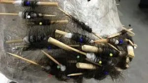 perming, facial hair, ventilate, knotting