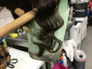 curls, crisp curls, hair waves, wig setting, wig styling