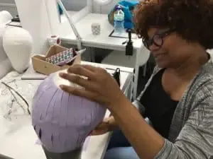 head form, block padding, custom wig block