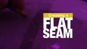 Creating a flat seam